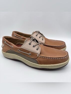 Sperry Top-Sider Billfish 3-Eye Boat Shoes 0799023 Light Brown Leather Men 13 M
